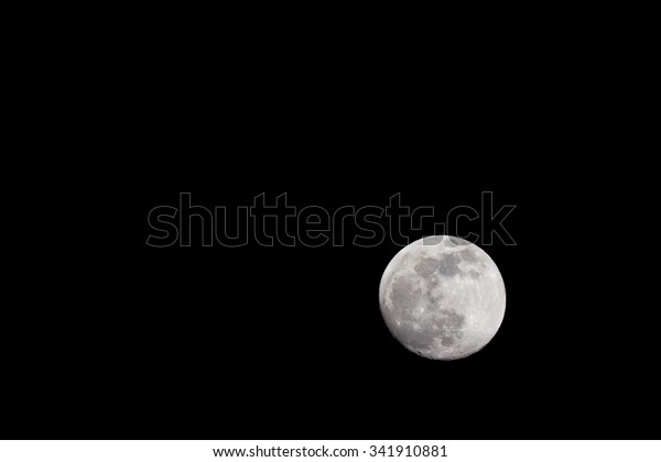 Moon on the autumn sky at\
midnight