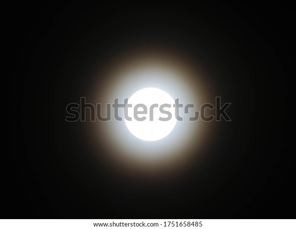 Moon on a dark night. Moon\
image.