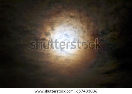 The Moon on Red Cloud