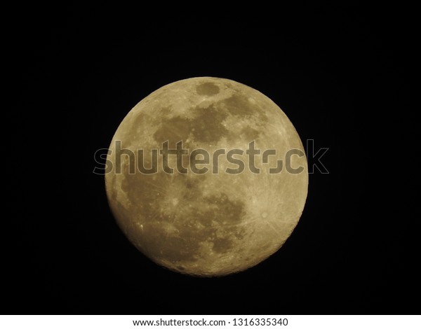 Moon on Super Moon Day - closest approach to Earth\
on February 18, 2019