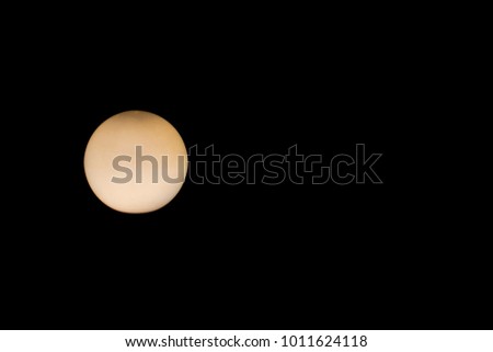 The Moon in Outer Space. Lunak made from a ball