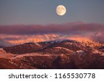 Moon over Sunset Gravelly Range Montana