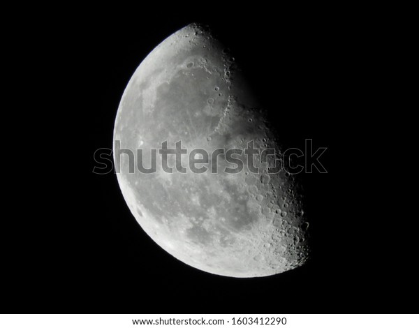 Moon Partial North Slope\
Alaska