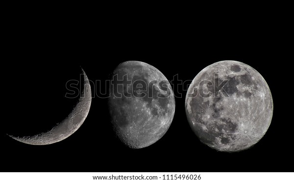 Moon phases of
April