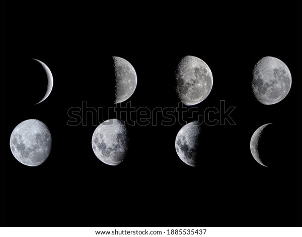 Moon phases during the\
month