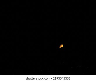 Moon side, hide full and red moon.