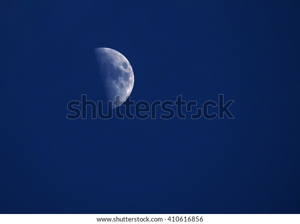 the moon in the\
sky