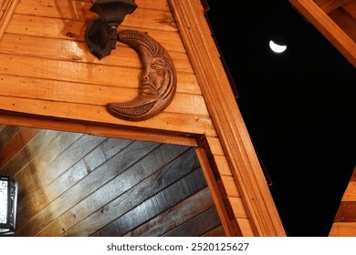 Moon and sun cabins on a night time in Costa Rica - Powered by Shutterstock