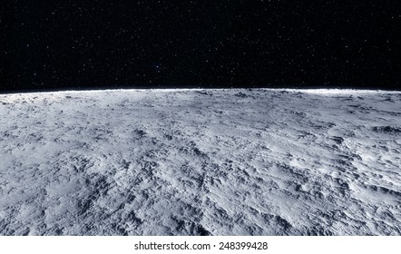 Moon surface - Shutterstock ID 248399428