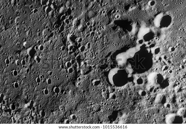 Moon Surface. Image of the Moon showing landing site\
of Apollo 11 around center of the Moon. Elements of this image\
furnished by NASA