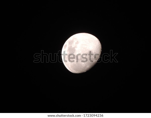 The moon texture at dark\
sky