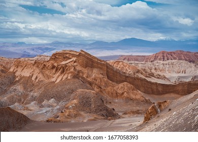 Moon Valley (Spanish: Valle De La Luna ) In The Atacama Desert, Northern Chile, South America.