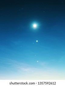 Moon, Venus, Mars And Jupiter Celestial Conjunction On October 8, 2015