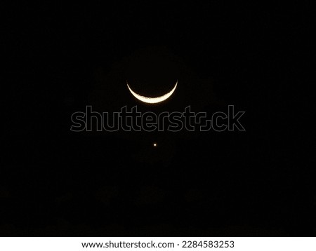 moon and venus occultation that occured on 24 march in Indiawhen one object is hidden from the observer by another object that passes between them. 