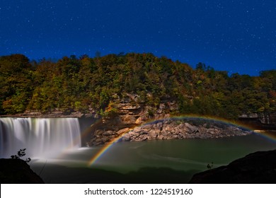 Moonbow At Cumberland Falls State Park In Kentucky