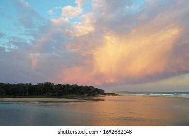 Moone Beach Landscape panorama of sea and sky