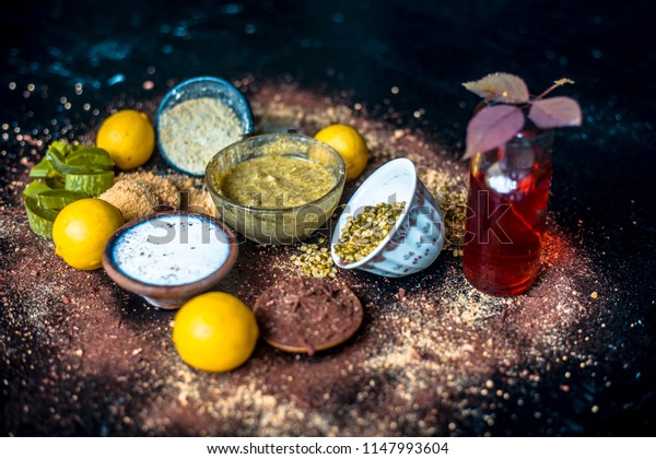 Moong Dal Face Pack Removal Facial Stock Photo Edit Now 1147993604