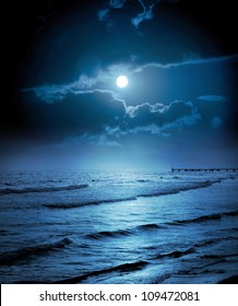 Ocean Moon Images Stock Photos Vectors Shutterstock