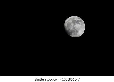 Moonlight at night, bright sky