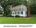 Moore House at Yorktown Battlefield. Part of Colonial National Historical Park in Virginia. Site of negotiations for British General Charles Cornwallis surrender during American Revolutionary War.