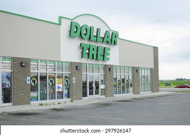 Moorhead, Minnesota, United States - July 6, 2015: Exterior of Dollar Tree, which is one of several dollar stores found across the United States.
