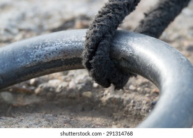 Mooring Rope And Ring, Taken By The River Avon In Stratford Upon Avon.