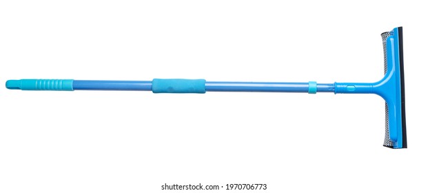 Mop for windows cleaning, mop for easy washing windows isolated on white. - Powered by Shutterstock