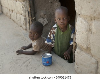 Mopti, Mali- Sept.2,2011:  Children In The Street, Mali