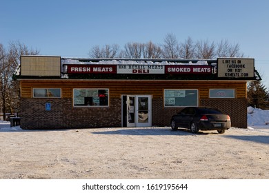 Mora, Minnesota, Kanabec County, USA, January 16 2020,  K & R Meats 