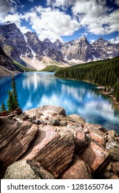 Moraine Lake In Jasper, Alberta