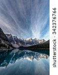 Moraine Lake Sky and reflection, Banff National Park
