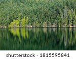 Moran State Park, Orcas Island, San Juan Islands, Washington State, lake, trees, water reflection