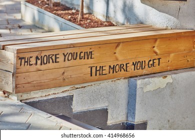 The More You Give The More You Get