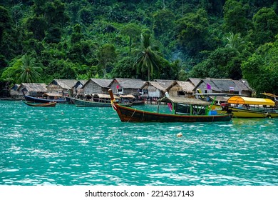 Morgan Village Is Located On Surin Island In Pangnga Province Of Thailand