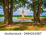 Moritzburg castle Lighthouse near Dresden in Saxony, Germany