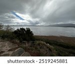 Mormon Lake Arizona after rain storm