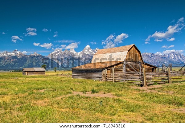 Mormon Style Barn Log Cabin Inside Stock Photo Edit Now 716943310