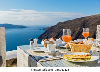 morning breakfast on beach sea 260nw 365049428