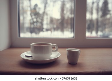 Morning Coffee On The Window