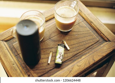 Morning Coffee Smoking Weed And Listening To Music 1st Ay, 2016, Shanghai, China 