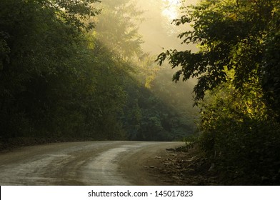 morning country road