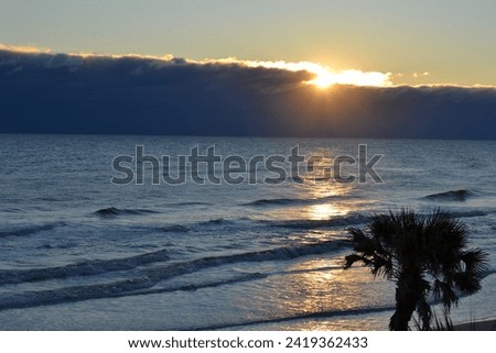 Morning at Daytona Beach, Sunrise, Cloudy
