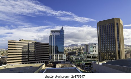 Morning Downtown City Of Boise Idaho