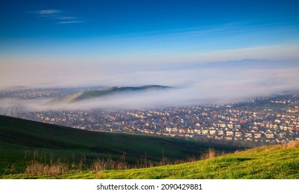 Morning Fog In San Ramon, Tri-Valley, California