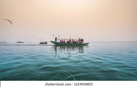 Morning Ganges Rives Boat Ride In Varanasi