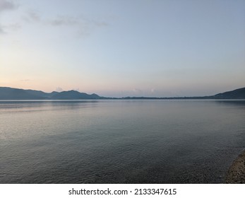 Morning Glows From The Quiet Beach In Amami Oshima Island, Japan