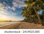 Morning light at the beach of Palm Cove, Far North Queensland, Australia