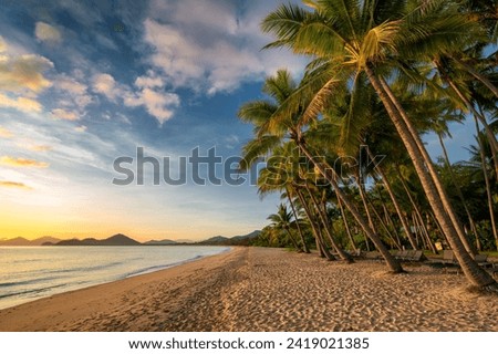 Morning light at the beach of Palm Cove, Far North Queensland, Australia