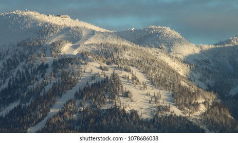 Morning Light On Big Mountain Montana