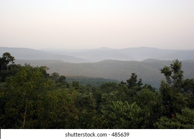 A Morning Mist In The Ozark Mountains